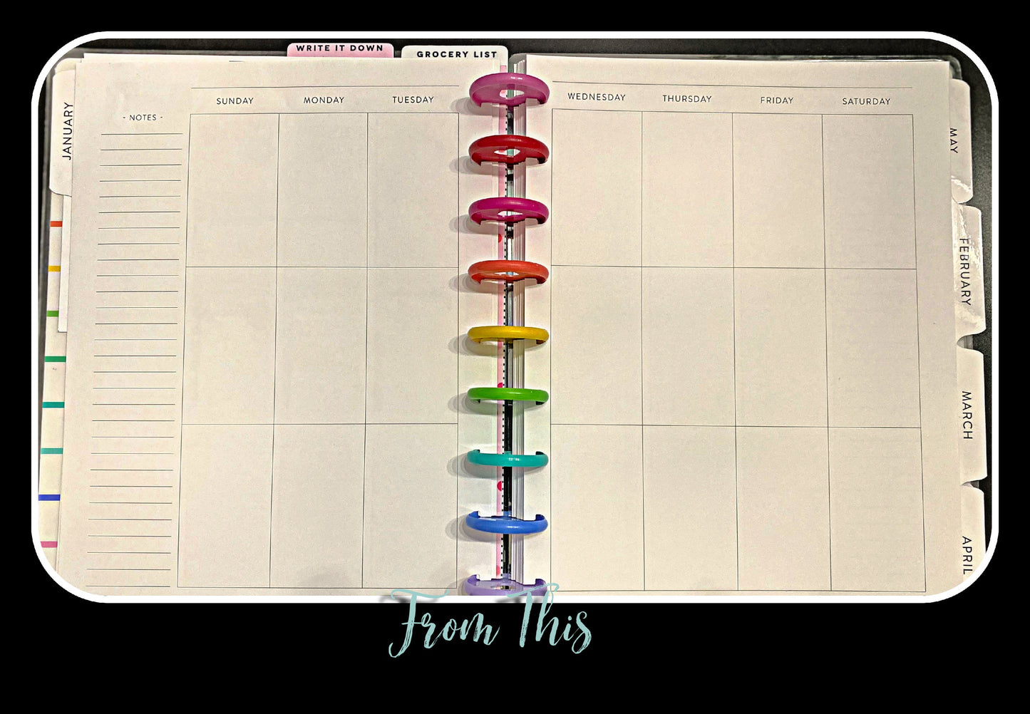 Printable Stickers for Classic Happy Planner Weekly Planner Spread : Sierra Nevadas